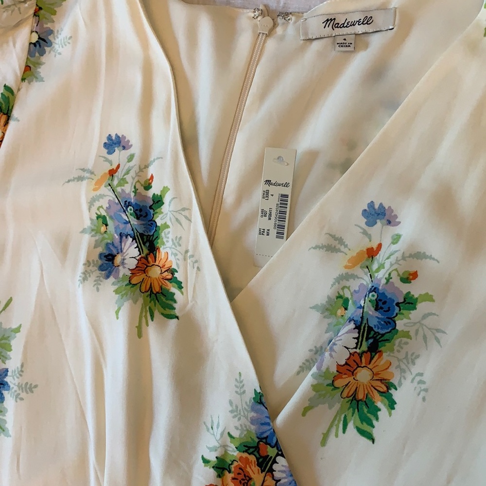 NWT Madewell floral midi dress